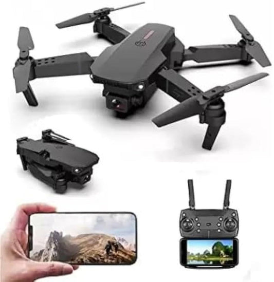 E88 Pro Drone with 4K Camera, WiFi FPV 1080P HD Dual Foldable RC Quadcopter Altitude Hold, Headless Mode, Visual Positioning Je-tech