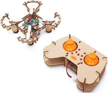 DIY Drone Mini Toy Drone Aircraft with Remote Wooden Assembly Mini Drone Quadcopter Je-tech