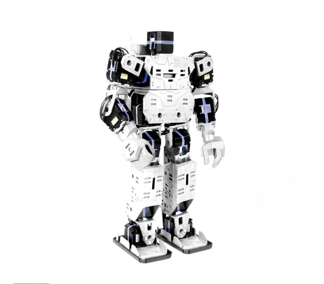 Pre-order now Smart Humanoid Robot, Boxing Football Dancing Robot, Graphical Programmable with Phone and Windows PC App, DIY Armored RC Robot with servo Lights, Project for Teens and Adults(White,black) Je-tech