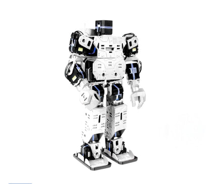 Pre-order now Smart Humanoid Robot, Boxing Football Dancing Robot, Graphical Programmable with Phone and Windows PC App, DIY Armored RC Robot with servo Lights, Project for Teens and Adults(White,black) Je-tech