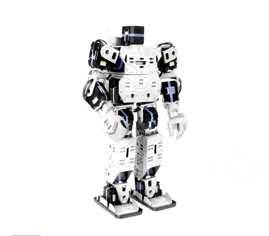 Pre-order now Smart Humanoid Robot, Boxing Football Dancing Robot, Graphical Programmable with Phone and Windows PC App, DIY Armored RC Robot with servo Lights, Project for Teens and Adults(White,black) Je-tech
