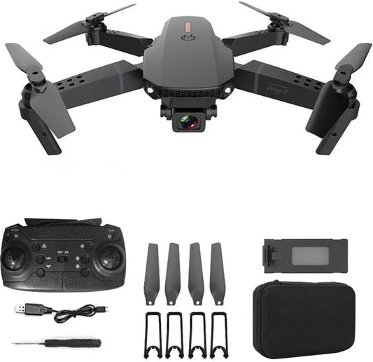 E88 Pro Drone with 4K Camera, WiFi FPV 1080P HD Dual Foldable RC Quadcopter Altitude Hold, Headless Mode, Visual Positioning Je-tech
