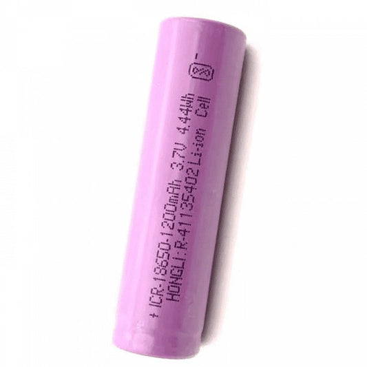 Li-Ion 18650 3.7V 1200mAh Lithium ion-Battery pack of 5,10,25 Je-tech