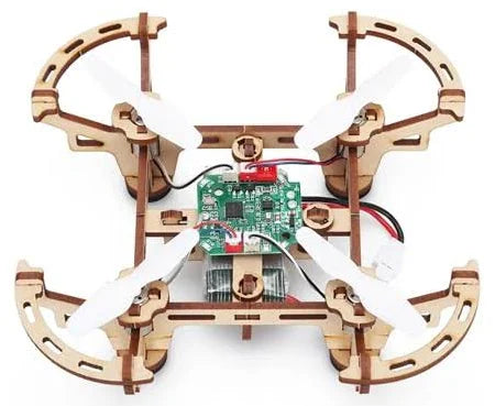 DIY Drone Mini Toy Drone Aircraft with Remote Wooden Assembly Mini Drone Quadcopter Je-tech